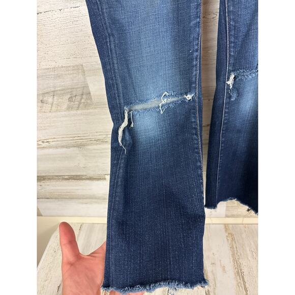 J Brand Women’s 28 Blue Scarlett Cigarette Straight Leg Split Knee Denim Jeans - Picture 8 of 8